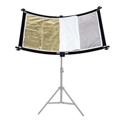 Caruba Curved Face Reflector Pro Kit 110cm x 60cm (incl uitbreidings set)