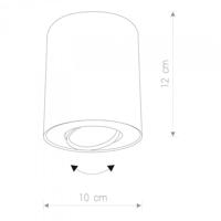 Lyora Witte opbouwspotSet met zwart - 8898 - thumbnail