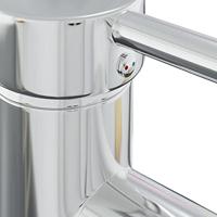 Inbouwwastafel met kraan 101x39x18 cm keramiek wit - thumbnail