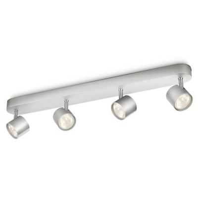 Philips Plafondspot LedMy Living Star 4-lichts metaalgrijs - 562444816 Philips Plafondspot LedMy Living Star 4-lichts metaalgrijs - 562444816