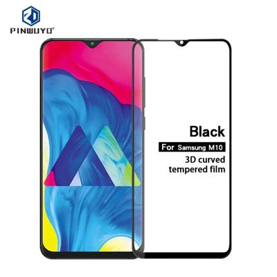 PINWUYO 9u 3D gebogen gehard glas film voor Galaxy M10 (zwart)