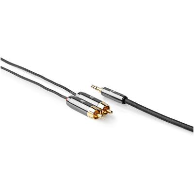 Nedis Stereo-Audiokabel | 3,5 mm Male naar 2x RCA Male | 2 m | 1 stuks - CATB22200GY20 CATB22200GY20 - thumbnail