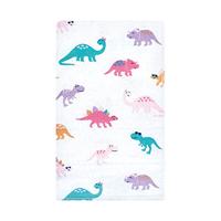 Hudson Baby Unisex Baby Cotton Flannel Burp Cloths, Cuteasaurus, One Size - thumbnail