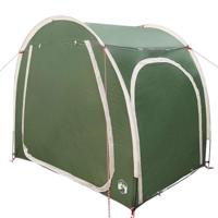 Fietstent met dak met opslag Groen 218 x 156 x 180 cm - thumbnail