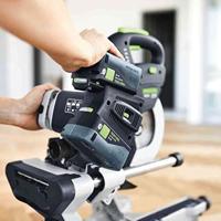 Festool Accu-Afkortzaag | KSC 60 5,2 I-UG-SET | 2x5,2 Ah + snellader | Incl onderstel en accessoires 577178 - thumbnail