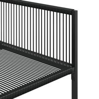 9-delige Tuinset poly rattan zwart - thumbnail