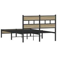 Bedframe zonder matras hout sonoma eikenkleurig 120x200 cm - thumbnail