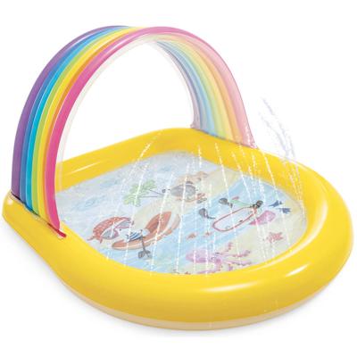 Intex Regenboog zwembad met watersproeiers