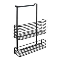 Metaltex Galileo Dubbele Hangmand 26x12x36 cm Mat Zwart/Metaal - thumbnail