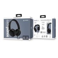 Energy Sistem Soundspire hoofdtelefoon (100% gerecycled kunststof, afneembare kabel, microfoon, spraakassistent) - Zwart - thumbnail
