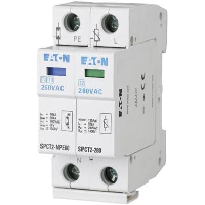 Eaton 167621 SPCT2-335-1+NPE Overspanningsveilige afleider Overspanningsbeveiliging voor: Verdeelkast 20 kA 1 stuk(s) Eaton 167621 SPCT2-335-1+NPE Overspanningsveilige afleider Overspanningsbeveiliging voor: Verdeelkast 20 kA 1 stuk(s)