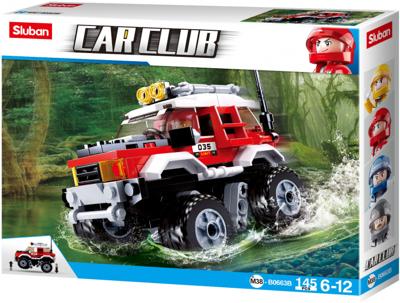 Sluban Off-Road Vehicle red bouwstenen set (M38-B0663B)