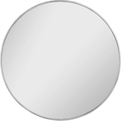 Spiegel - Wandspiegel - Trion Brid - Decoratieve Spiegel - 70cm - Rond - Zilver - Metaal