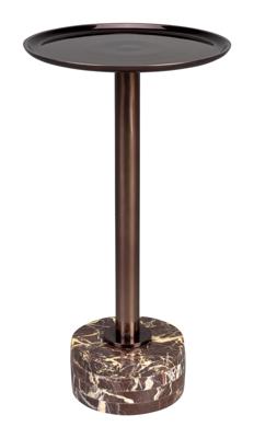 Dutchbone Ronde Bijzettafel 'Pose' Marmer, 25cm Dutchbone Ronde Bijzettafel 'Pose' Marmer, 25cm