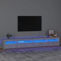 Tv-meubel met LED-verlichting 270x35x40 cm betongrijs - thumbnail