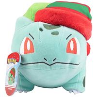Pokemon Pluche - Bulbasaur with Christmas Hat - thumbnail