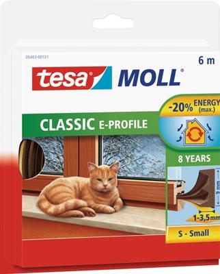 tesa E-PROFILE 05463-00121-00 Afdichtingstape tesamoll Bruin (l x b) 6 m x 9 mm 1 stuk(s)