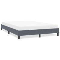 Bedframe zonder matras 160x220 cm fluweel donkergrijs - thumbnail