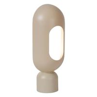 Lucide BARRIS - Tafellamp - 1xE27 - Taupe - thumbnail