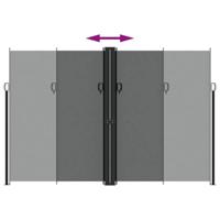 VidaXL Tuinscherm uittrekbaar 220x1200 cm antracietkleurig - thumbnail