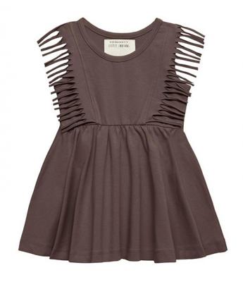 Little Indians jurk Boho Jurk met franjes bruin