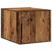 VidaXL Kattenbakkast 47x59x42 cm bewerkt hout oud houtkleurig - thumbnail