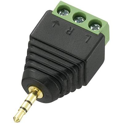 TRU COMPONENTS Jackplug 2,5 mm Stekker, recht Aantal polen: 3 Stereo Zwart 1 stuk(s)