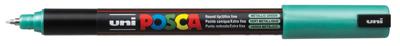 Uni-Posca Posca marker, afm pc-1mr, lijndikte 0,7 mm, extra-fijn, groen metallic, 1 stuk