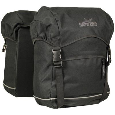 Greenlands dubbele fietstas travel bag 40 liter 30 x 37 x 17 (2x) zwart