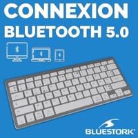 Toetsenbord - THE G-LAB - KB-MINI-PC-MAC/FR - Bluetooth - PC MAC met dubbele lay-out - thumbnail