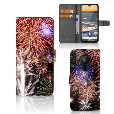 Nokia 5.3 | Wallet Case | met Pasjes | Vuurwerk