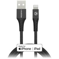 Mobilize Strong Nylon Cable USB to Apple MFi Lightning 2m. 12W Black - thumbnail