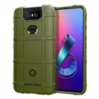 Schokbestendige beschermer cover volledige dekking silicone case voor ASUS Zenfone 6 (Army Green) - thumbnail