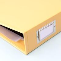 We R Makers • classic leather ring album buttercup 30,5x30,5cm - thumbnail