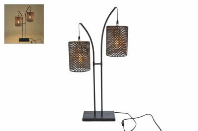 Tafellamp Joop zwart metaal 20x53x76cm