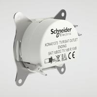 Schneider Electric EPH3570121D Televisie, radio, satelliet Asfora Wit (RAL 9003) 1 stuk(s) - thumbnail