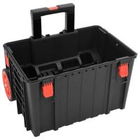 Flightcase draagbaar 57x35x32,5 cm PP zwart - thumbnail