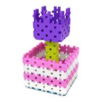 Meli basic roze bouwblokken, 300dlg. - thumbnail