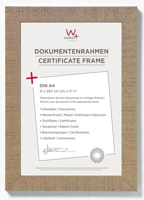 walther+ design HO130C Wissellijst Papierformaat: DIN A4 Bruin