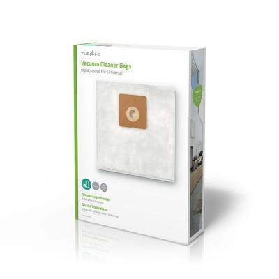 Nedis Stofzuigerzak | 4 Stuks | Synthetisch | voor Universeel | Wit | 1 stuks - DUBG221UNE4 DUBG221UNE4