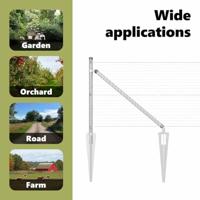 VidaXL Afrasteringspaal zilver 10 x 0,6 m (25 x 25 mm gaas) staal - thumbnail