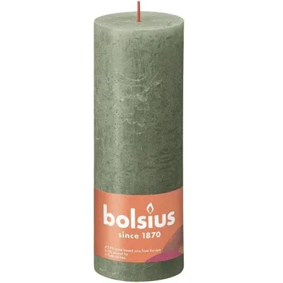 Bolsius Kaars 190X68mm Olijfgroen Bolsius Kaars 190X68mm Olijfgroen