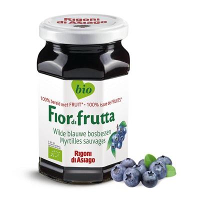 Fiordifrutta Wilde blauwe bosbessen jam bio 630 Gram