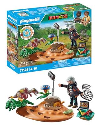 Playmobil 71526 Dinos Stegosaurusnest met Eierdief