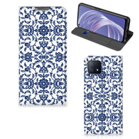 OPPO A73 5G Smart Cover Flower Blue - thumbnail