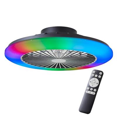 Brilliant G60020/06 Salerno LED-plafondlamp met ventilator LED-module 40 W Zwart - thumbnail