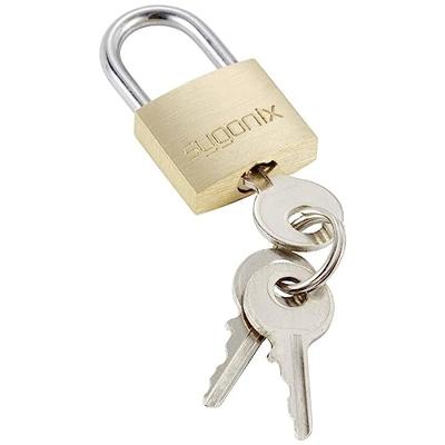 Sygonix SY-5045280 Hangslot 19.7 mm Deels gelijksluitend Goud-geel Sleutelslot