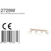 Mexlite Spot gearwood 2729w wit - thumbnail