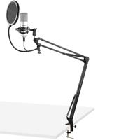 Vonyx CMS300S studio USB-microfoon & tafelarm titanium - thumbnail