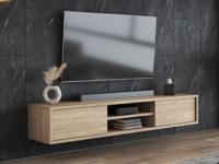 Tv-meubel FRUNDA 2 klapdeuren eik - thumbnail